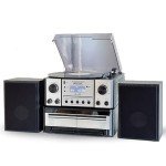 5-in-1 Bluetooth Vinyl Record Player & Music Hub