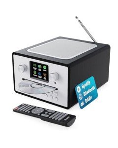 Black Internet Radio CD Player with Bluetooth & DAB+
