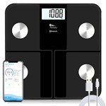 Smart Body Fat Scale with Bluetooth and USB Rechargeable