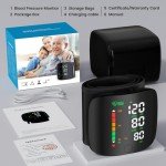 LED Touch Screen Wrist Blood Pressure Monitor