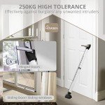 HOMGEN Adjustable 3-Stage Security Door Brace