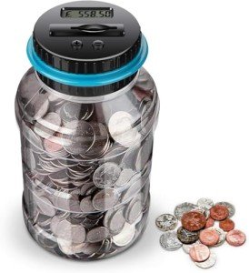 Digital Counting Coin Bank for Kids and Adults