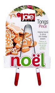Red and White Christmas Kitchen Tongs by Joie