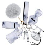 10 PCS Personal Safety Alarm Keychain Set