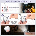 10 PCS Personal Safety Alarm Keychain Set