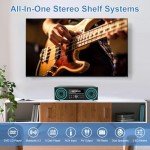 Retro HiFi Stereo System with Bluetooth & DVD Player
