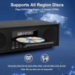 Retro HiFi Stereo System with Bluetooth & DVD Player