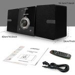 Compact Micro Hi-Fi Stereo System with Bluetooth & CD