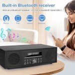 Retro HiFi Stereo System with Bluetooth & DVD Player