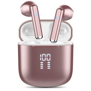 OYIB Mini Bluetooth 5.3 Wireless Earbuds - Rose Gold