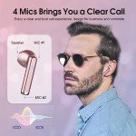 OYIB Mini Bluetooth 5.3 Wireless Earbuds - Rose Gold