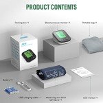 KKmier Upper Arm Blood Pressure Monitor with LCD Display