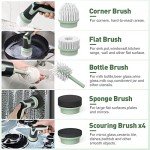BIUBLE Cordless Electric Spin Scrubber with 8 Brushes