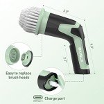BIUBLE Cordless Electric Spin Scrubber with 8 Brushes