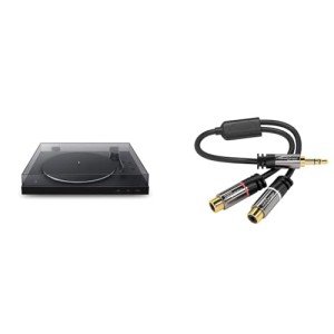 Sony PS-LX310BT Bluetooth Turntable & RCA Adapter