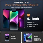 LK Tempered Glass Screen Protectors for iPhone 13/14