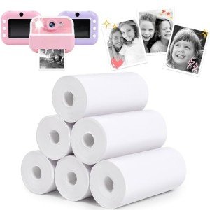 Kids Instant Print Camera Photo Paper Refills, 6 Rolls