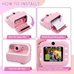 Kids Instant Print Camera Photo Paper Refills, 6 Rolls