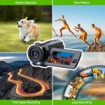 5K Dual Lens Camcorder with WiFi & Night Vision