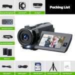 5K Dual Lens Camcorder with WiFi & Night Vision