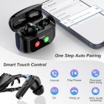 Wireless Earbuds with Touch Control & Noise Cancelling