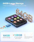 64GB Bluetooth MP3 Player with Touch Screen