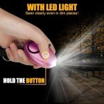 Women’s Personal Safety Alarm Keychain with LED Light