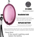 Women’s Personal Safety Alarm Keychain with LED Light