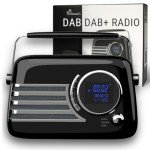 Portable DAB Bluetooth Radio with Vintage Style