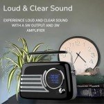 Portable DAB Bluetooth Radio with Vintage Style