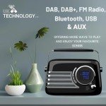 Portable DAB Bluetooth Radio with Vintage Style