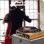 FYDEE Bluetooth Vinyl Record Player with Stereo Speakers