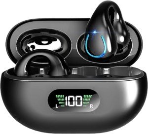 Wireless Bone Conduction Headphones with Charging Case