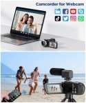 CAMWORLD 4K Camcorder with 18X Zoom and Accessories