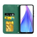 Green Leather Wallet Case for Honor X7B/90