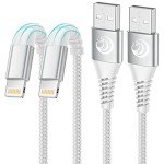 Extra Long MFi Certified iPhone Charger Cable 2-Pack