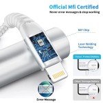 Extra Long MFi Certified iPhone Charger Cable 2-Pack