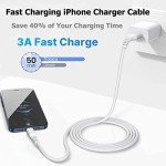 Extra Long MFi Certified iPhone Charger Cable 2-Pack
