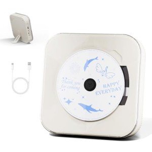 Bluetooth Portable CD Player with Speakers and USB