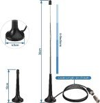 Bingfu Telescopic FM Radio Antenna with Magnetic Base