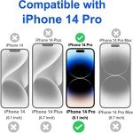 4-Pack Full Coverage Screen Protectors for iPhone 14 Pro