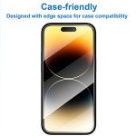 4-Pack Full Coverage Screen Protectors for iPhone 14 Pro