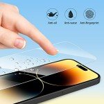 4-Pack Full Coverage Screen Protectors for iPhone 14 Pro