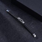 Braided Leather Bracelet Gift for Son