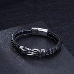 Braided Leather Bracelet Gift for Son