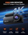 DYNACAM 4K Mini WiFi Dash Cam with Night Vision