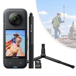 Insta360 X3 360 Action Camera Bundle with Accessories