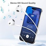 MFi Certified Wired Earbuds for iPhone