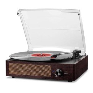 Bluetooth Vinyl Record Player with Stereo Speakers