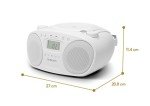 Roberts Zoombox FM Portable Music Player – White